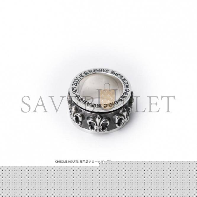 CHROME HEARTS BS FLEUR SPINNER RING