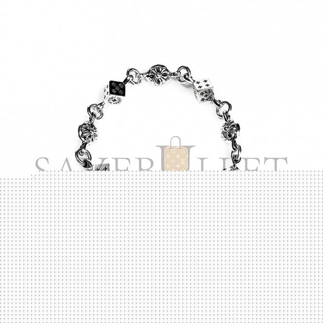 CHROME HEARTS DICE AND CROSSBALL BRACELET