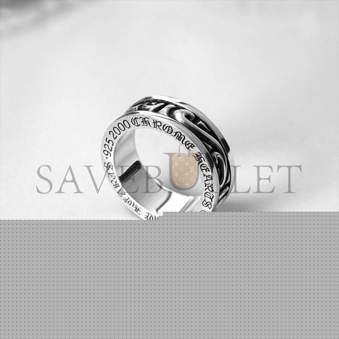 CHROME HEARTS SCROLL SPINNER RING