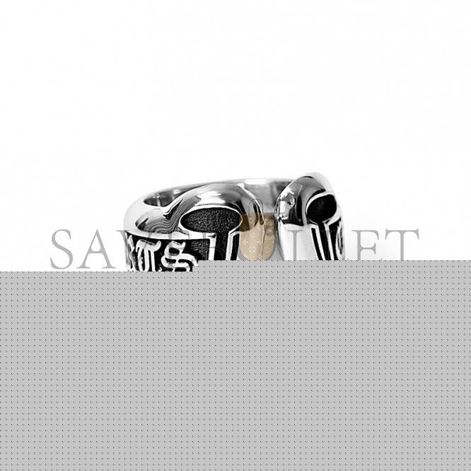 CHROME HEARTS SMALL SCROLL LABEL RING