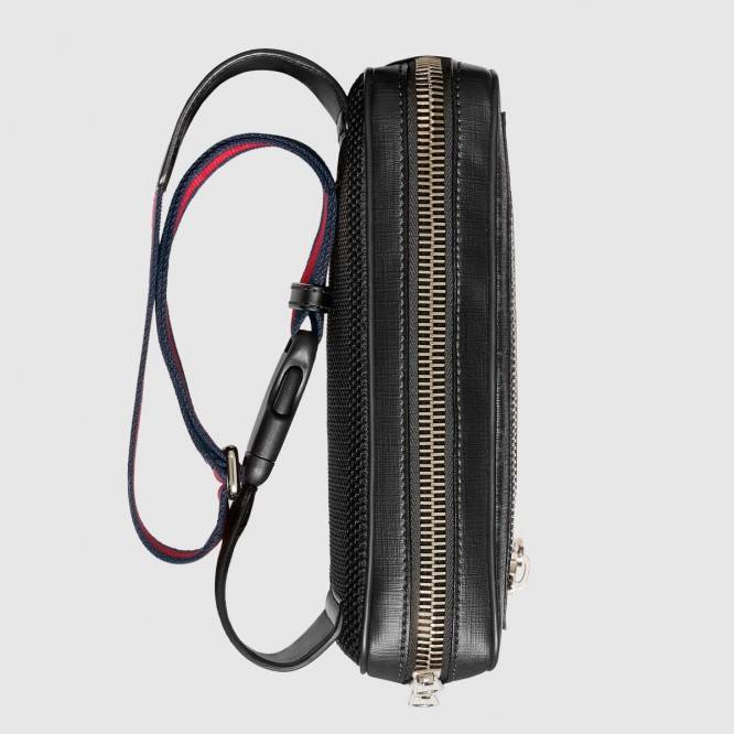 G*u*i gg black belt bag 474293 (24*14*5.5cm)