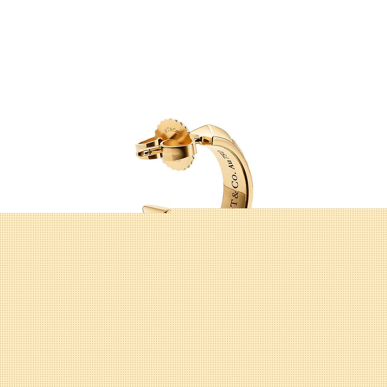 T*f*ny&co.atlas® x hoop earrings in yellow gold, small 67786181