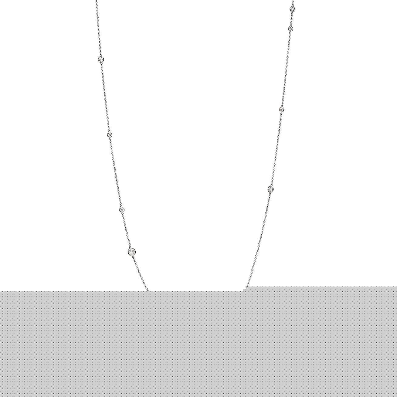 T*f*ny elsa peretti® diamonds by the yard® sprinkle necklace in platinum with diamonds
