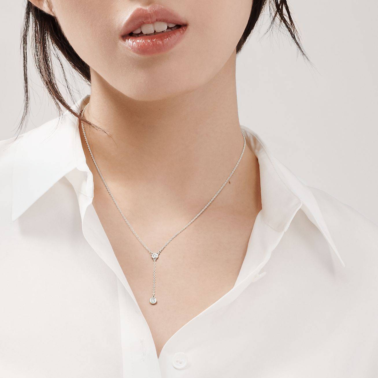 T*f*ny elsa peretti® diamonds by the yard® necklace