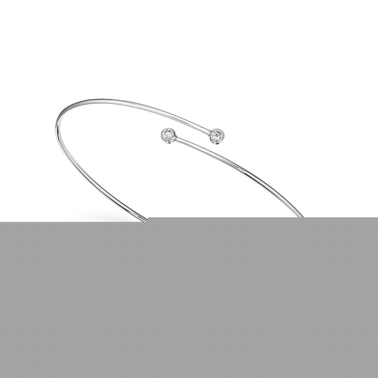 T*f*ny elsa peretti® diamond hoop single-row bangle