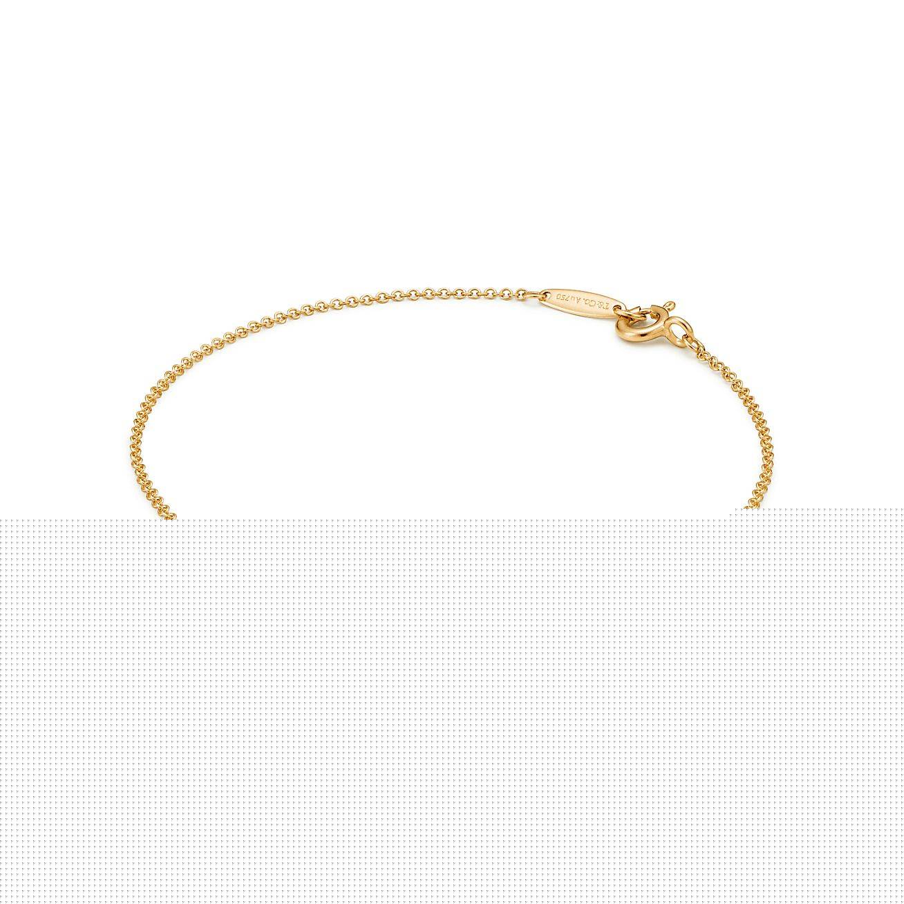 T*f*ny  elsa peretti® diamonds by the yard® single diamond bracelet in yellow gold