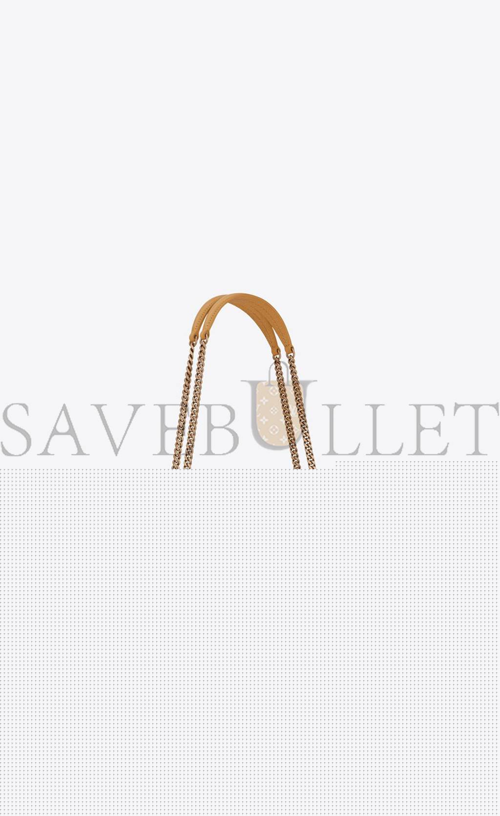 YSL JAMIE MEDIUM CHAIN BAG "CARRÉ RIVE GAUCHE" IN LAMBSKIN AND SUEDE" IN LAMBSKIN AND SUEDE 515821COPP77019 (25*15*7.5cm)