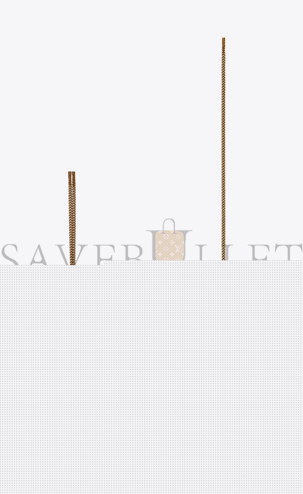 YSL CASSANDRA MEDIUM CHAIN BAG IN GRAIN DE POUDRE EMBOSSED LEATHER 532750BOW0W1000 (22*16.5*5.5cm)