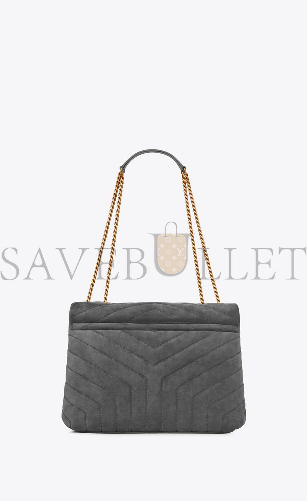 YSL LOULOU MEDIUM CHAIN BAG IN "Y"-QUILTED SUEDE 5749461U8671112 (32*22*12cm)