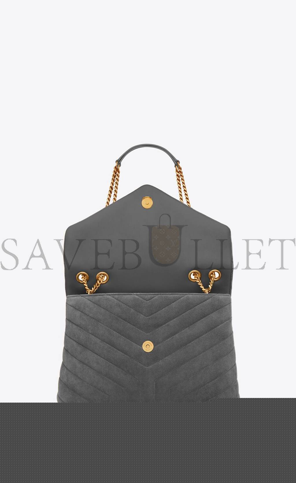 YSL LOULOU MEDIUM CHAIN BAG IN "Y"-QUILTED SUEDE 5749461U8671112 (32*22*12cm)