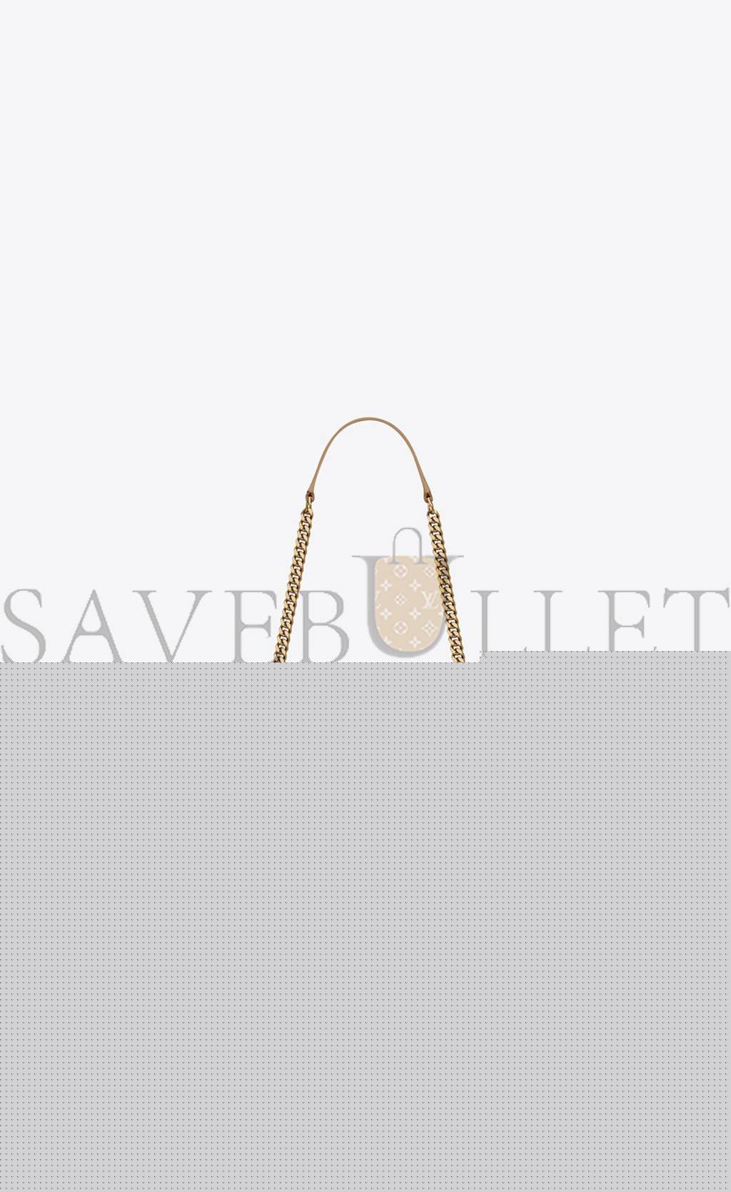 YSL ENVELOPE MEDIUM CHAIN BAG IN MIX MATELASS&EACUTE; GRAIN DE POUDRE EMBOSSED LEATHER 600185BOW912346 (24*17.5*6cm)