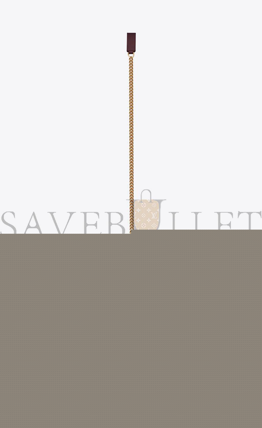 YSL ENVELOPE SMALL BAG IN MIX MATELASSÉ GRAIN DE POUDRE EMBOSSED LEATHER 600195BOW916475 (21*13*6cm)