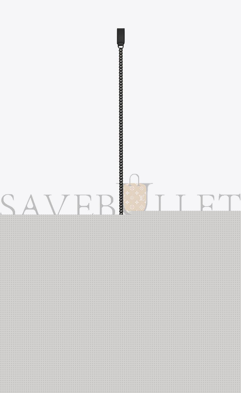 YSL ENVELOPE SMALL BAG IN MIX MATELASSÉ GRAIN DE POUDRE EMBOSSED LEATHER 600195BOW981000 (21*13*6cm)