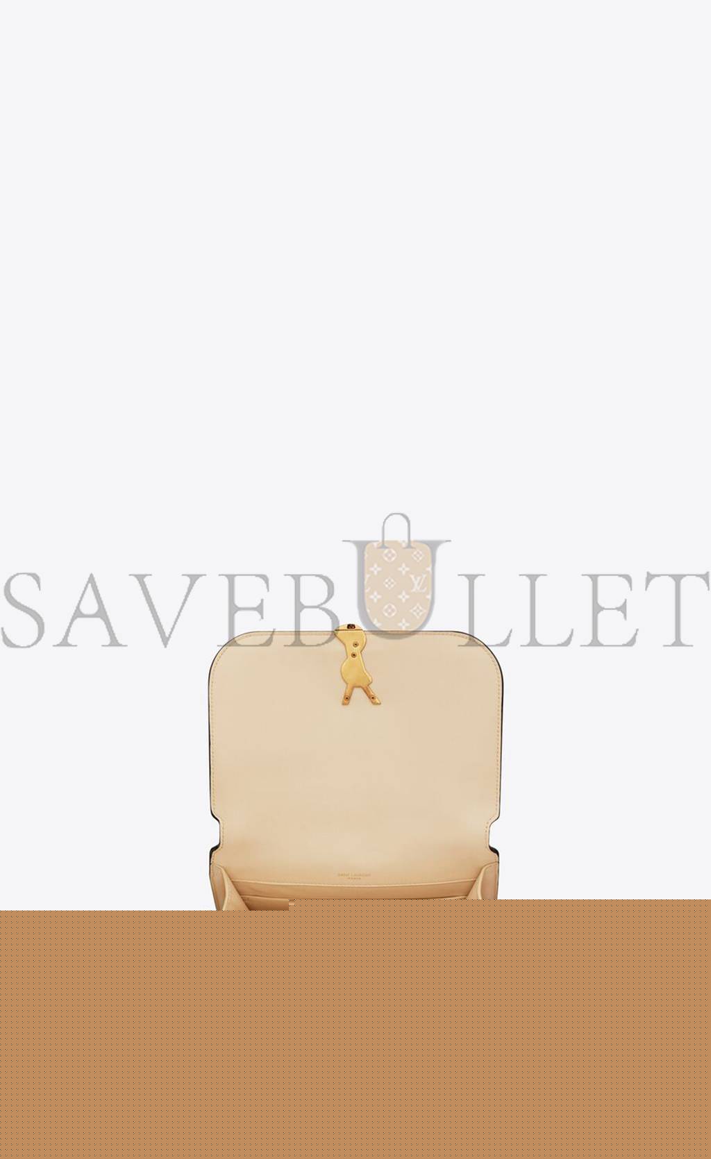 ysl solferino medium S*pple satchel in quilted nubuck suede 733704aabr99289 (22*16*4cm)